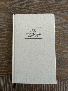 The Gratitude Journal Cream Linen Hardcover Journal